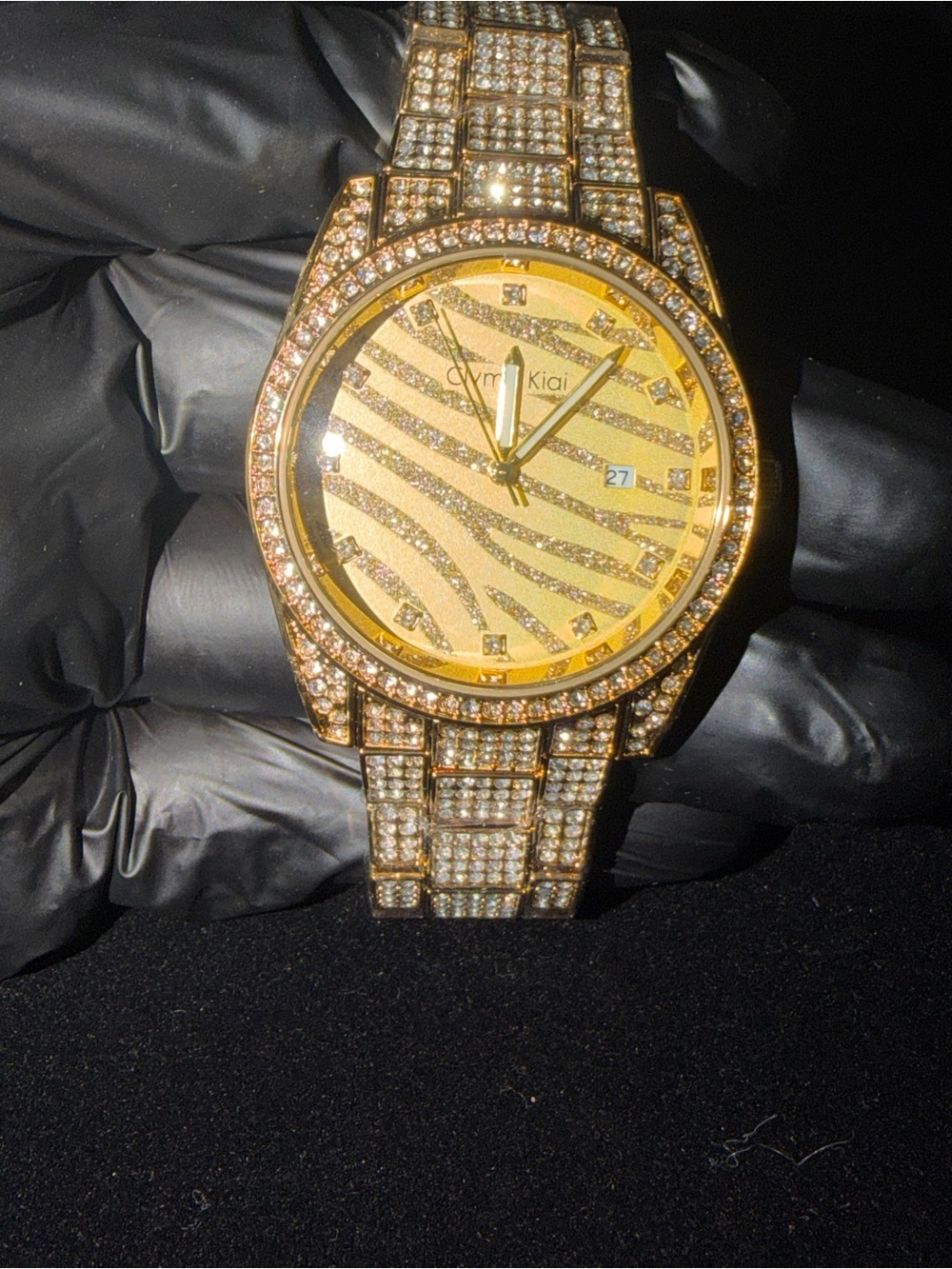 Gold Crystal Men's Fashion Watch